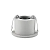 Mini Spot Ollo Redondo De Embutir 1W 3000K Branco Nordecor