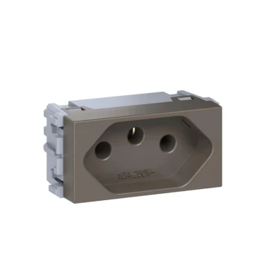 Modulo De Tomada 10A 2P+T Cor Argila Esatta Weg