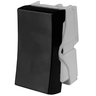 Módulo Interruptor Simples 10A 250V Preto 81174 Ilumi