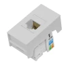 Módulo Tomada Rede Rj45 Cat5e Slim Branco 8164 Ilumi