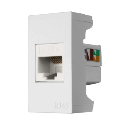 Módulo Tomada Rede Rj45 Cat6 Slim Branco Ilumi 81641