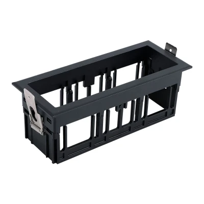 Moldura De Embutir Para 3 Módulos Tap Triplo Preto 6677