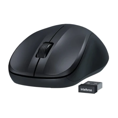 Mouse Sem Fio Msi55 Preto Intelbras Com Conexão Rápida