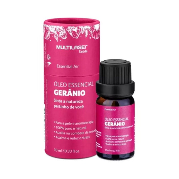 Óleo Essêncial De Gerânio Relaxar Hc125 Novo