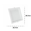 Painel Backlight Led Recuado Quadrado Embutir 24W Novo