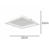Painel Backlight Quadrado 18W 3000K G-Light Novo
