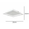 Painel Backlight Quadrado 18W 3000K G-Light Novo Painel Backlight Quadrado 18W 3000K G-Light Novo