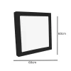 Painel Backlight Sobrepor Quadrado Lumanti 40W 4200K Preto Painel Backlight Sobrepor Quadrado Lumanti 40W 4200K Preto