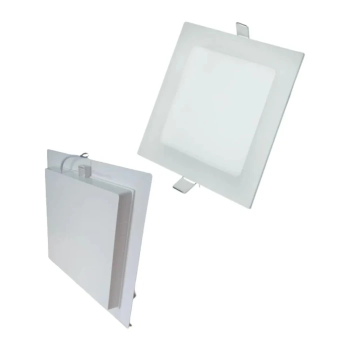 Painel Branco Slim Ecoled 18w 3000k Quadrado Embutir G-light
