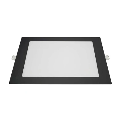 Painel De Embutir Quadrado Cor Preto 18W 6500K Blumenau