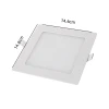 Painel De Led Quadrado De Embutir Cor Branco 9W 6500K Painel De Led Quadrado De Embutir Cor Branco 9W 6500K