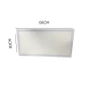 Painel De Led Retangular de Embutir Fino 24w 6000k 30x60cm