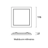 Painel Embutir Recuado 10W 6500K Blumenau Novo Painel Embutir Recuado 10W 6500K Blumenau Novo