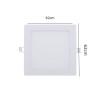 Painel Led De Embutir Quadrado 48W 3000K Branco Quente MBLED