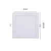 Painel Led De Embutir Quadrado 48W 3000K Branco Quente MBLED Painel Led De Embutir Quadrado 48W 3000K Branco Quente MBLED