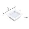 Painel Led Quadrado Recuado Deep 12W 3000K Branco Nordecor Painel Led Quadrado Recuado Deep 12W 3000K Branco Nordecor