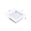 Painel Led Quadrado Recuado Deep 12W 6500K Nordecor Branco Painel Led Quadrado Recuado Deep 12W 6500K Nordecor Branco