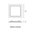 Painel Para Embutir De Led Quadrado 6W 3000K Cor Branco