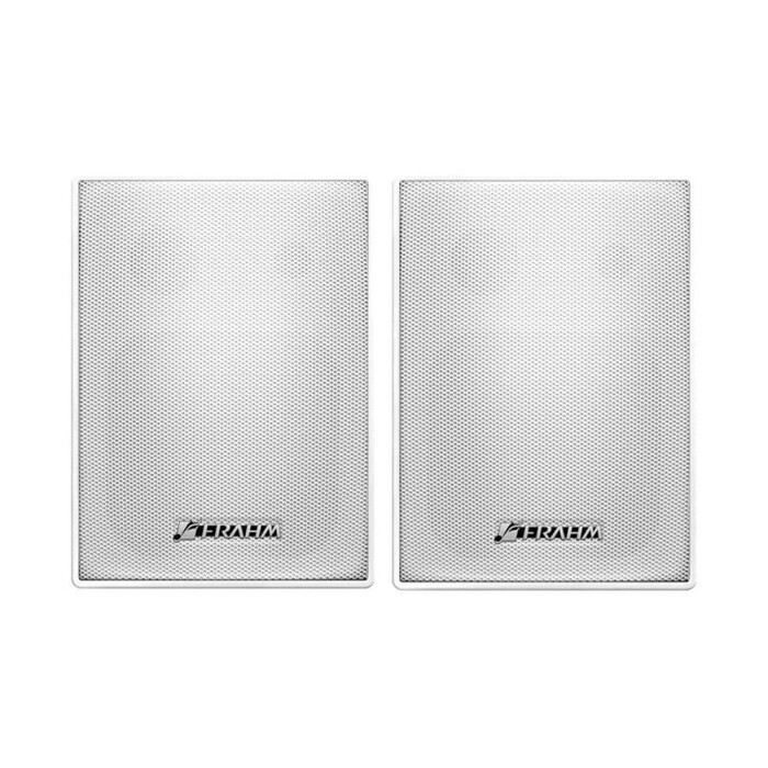 Par De Caixa De Som Acustica Ps 200 Branco Frahm Com Suporte