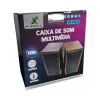 Par De Caixa De Som Para Computador Multimídia Marrom Xcell