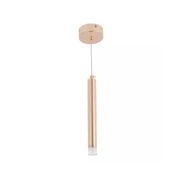 Pendente Aaron 20cm 3W 3000K 2 Metros Cabo Dourado SKY-3079S Pendente Aaron 20cm 3W 3000K 2 Metros Cabo Dourado SKY-3079S