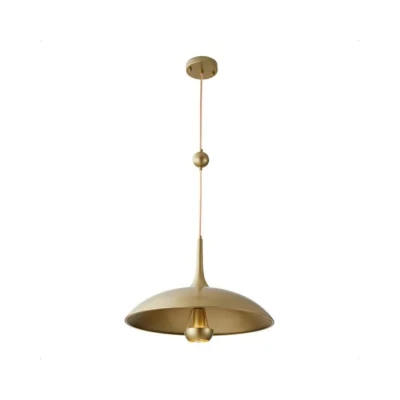 Pendente Alus E27 Ouro Fosco 2580 Nordecor 40w Alumínio