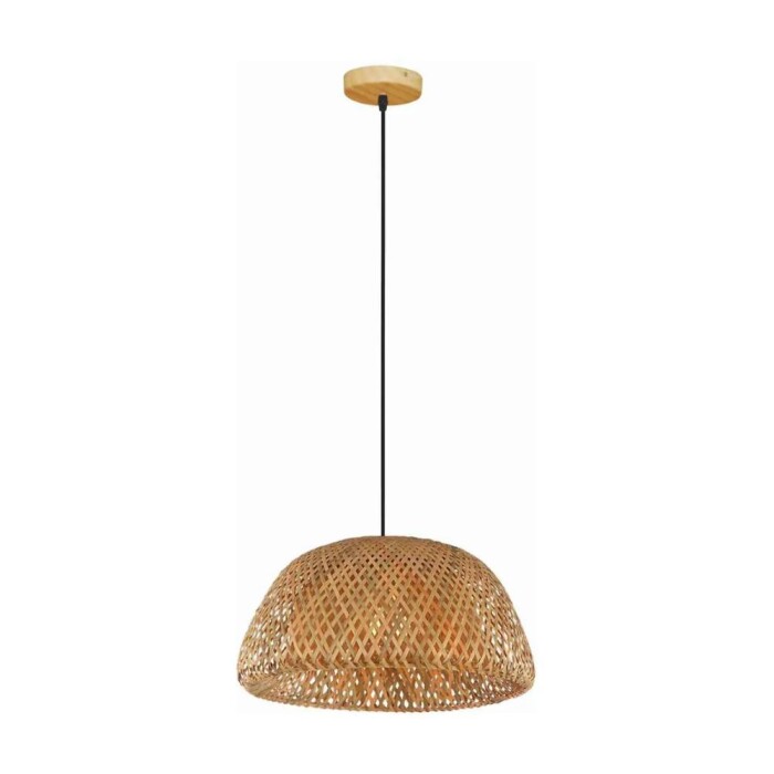 Pendente Bambu Artesanal 360 1x E27 110/220V G-Light