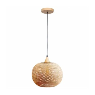 Pendente Bioma 1xE27 Marrom G-Light Madeira Design Novo