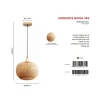 Pendente Bioma 1xE27 Marrom G-Light Madeira Design Novo
