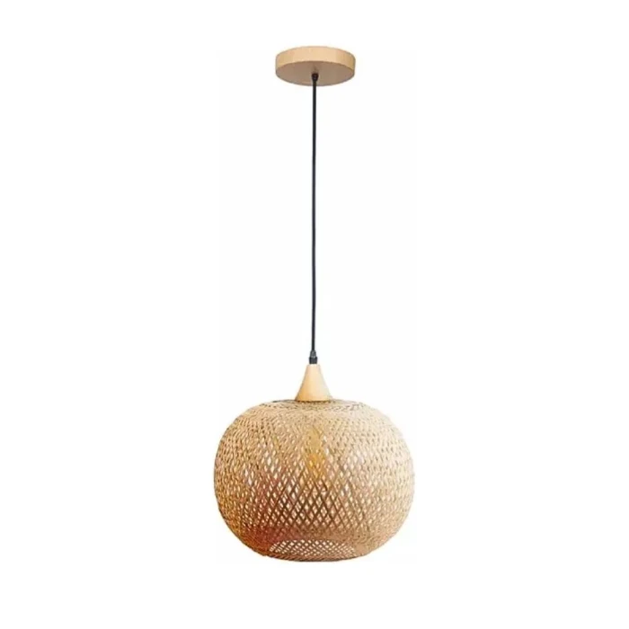 Pendente Bioma 560 1x E27 Bambu Artesanal Marrom G-light