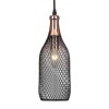 Pendente Cage Preto Com Cobre E27 40W Bivolt Skylight