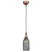 Pendente Cage Preto Com Cobre E27 40W Bivolt Skylight Pendente Cage Preto Com Cobre E27 40W Bivolt Skylight