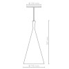 Pendente Cone Chines Preto Dourado 1XE27 Blumenau Bivolt