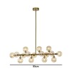 Pendente Cotton 95CM - Bronze Vidro Ambar SKY3027-2 Skylight