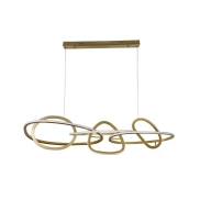 Pendente De Led Jeda 83W 3000K Cor Ouro Champagne Nordecor Pendente De Led Jeda 83W 3000K Cor Ouro Champagne Nordecor