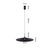 Pendente De Led Kale Dre 38Cm 10W 3000K Cor Preto Nordecor
