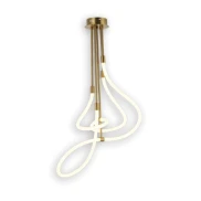 Pendente De Led Marina 80W 3 Tons De Luz Cor Dourado Avant