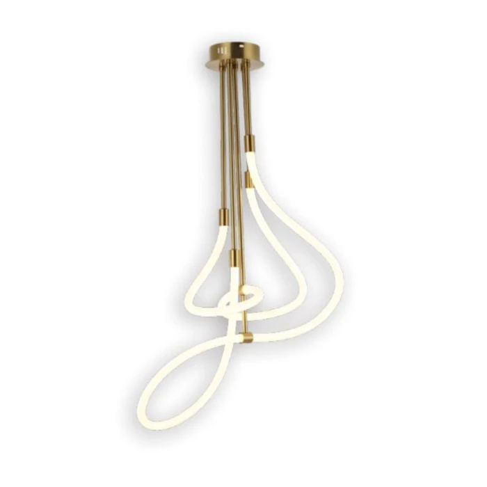 Pendente De Led Marina 80W 3 Tons De Luz Cor Dourado Avant