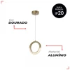 Pendente De Led Mônica 5W 3000K - 6500K Cor Dourado Avant