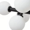 Pendente Dornan Preto com 16x G9 Globos de Vidro Leitoso Pendente Dornan Preto com 16x G9 Globos de Vidro Leitoso