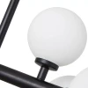 Pendente Dornan Preto com 16x G9 Globos de Vidro Leitoso Pendente Dornan Preto com 16x G9 Globos de Vidro Leitoso