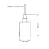 Pendente Dot Metal Rock Preto 1XE27 Taschibra Novo