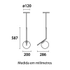 Pendente Dubai linha 25w 1x G9 Bivolt Preto Blumenau Pendente Dubai linha 25w 1x G9 Bivolt Preto Blumenau