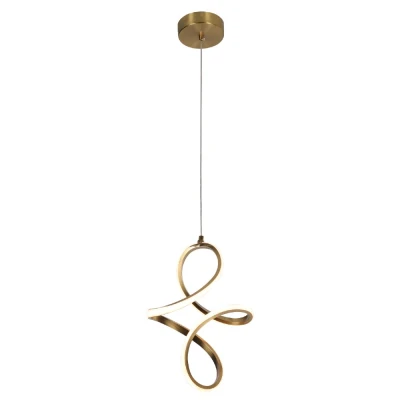 Pendente Elo Uno Led 140 18W 3 Tons De Luz Dourado G-Light