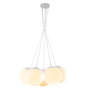 Pendente Globb De Vidro Leitoso Para 5xE27 Branco Blumenau