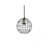 Pendente Gradeado Cor Preto 1 Lâmpada E27 D11164 MBDecor