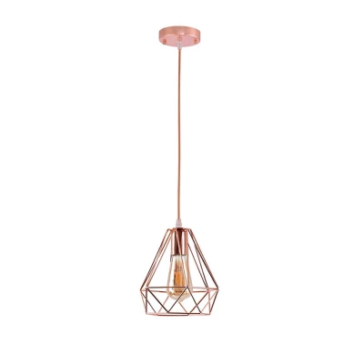 Pendente Gradeado Timan Cor Cobre Mod 2066 Nordecor Novo