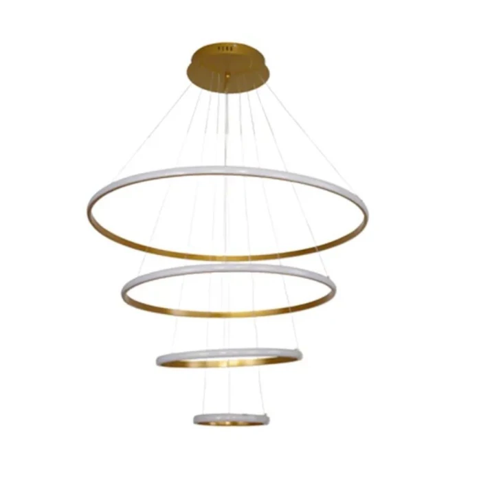 Pendente LED Ankaa 96W 3000K Dourado PL-9808 Astraled
