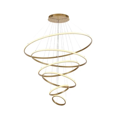 Pendente LED Skylight 213W 3000K Dourado PL-9850 Astraled