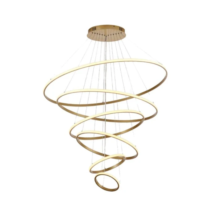 Pendente LED Skylight 213W 3000K Dourado PL-9850 Astraled